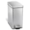 Simplehuman 10 Liter Profile Step Can, Fingerprint-Proof Brushed Stainless Steel CW1898 - alternate 1